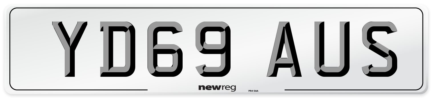 YD69 AUS Number Plate from New Reg